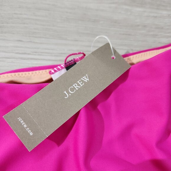 J. Crew Pink Curved Waist Cheeky Bikini Bottom New With Tags Womens Size XXL - Picture 5 of 16